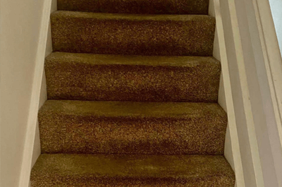 Before Stair Carpet Cleaning